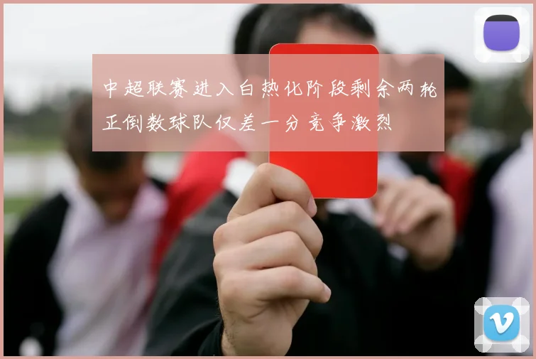 中超联赛进入白热化阶段剩余两轮正倒数球队仅差一分竞争激烈